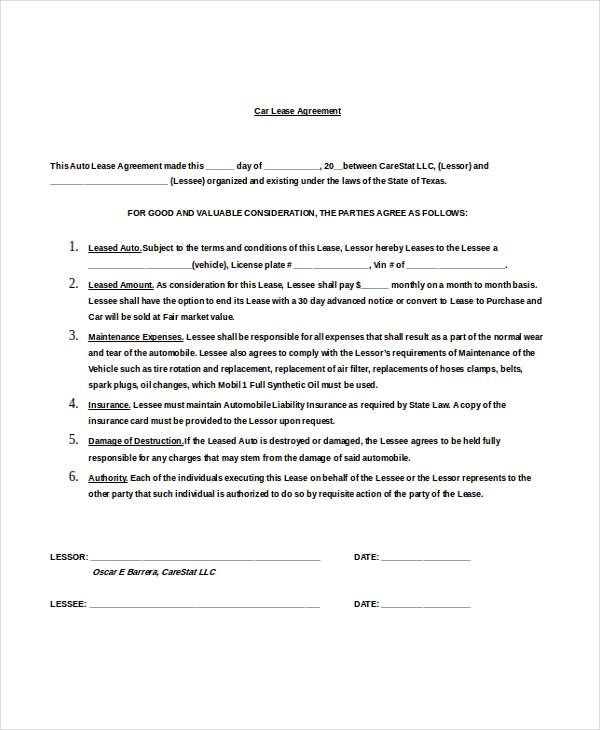 Rental Lease Agreement Template - 20+ Free Word, PDF Documents Download!