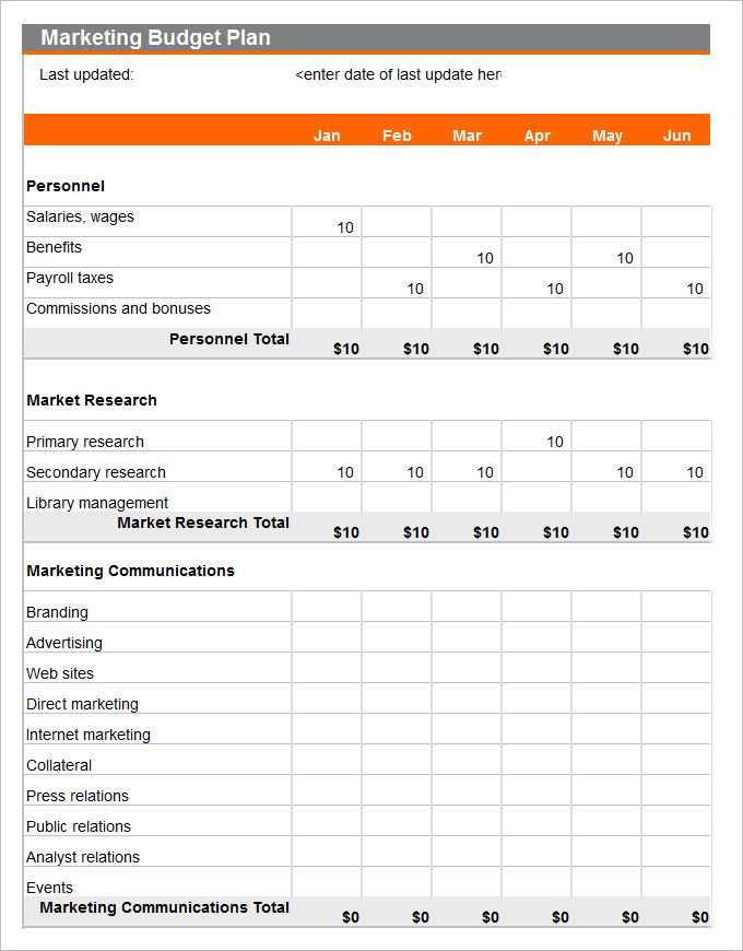 Marketing Budget Templates 21 Free MS Docs Xlsx PDF Formats 