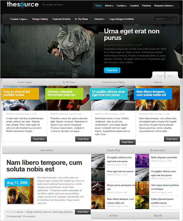 thesource gaming wordpress theme