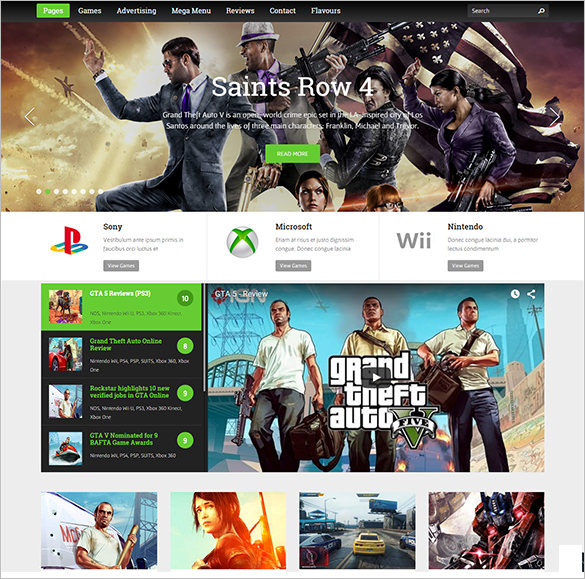 gameszone gaming wordpress theme