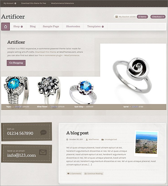 19+ Jewelry WordPress Themes & Templates