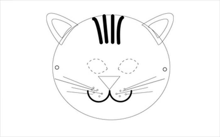 tiger mask template download
