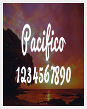Pacifico Script Font