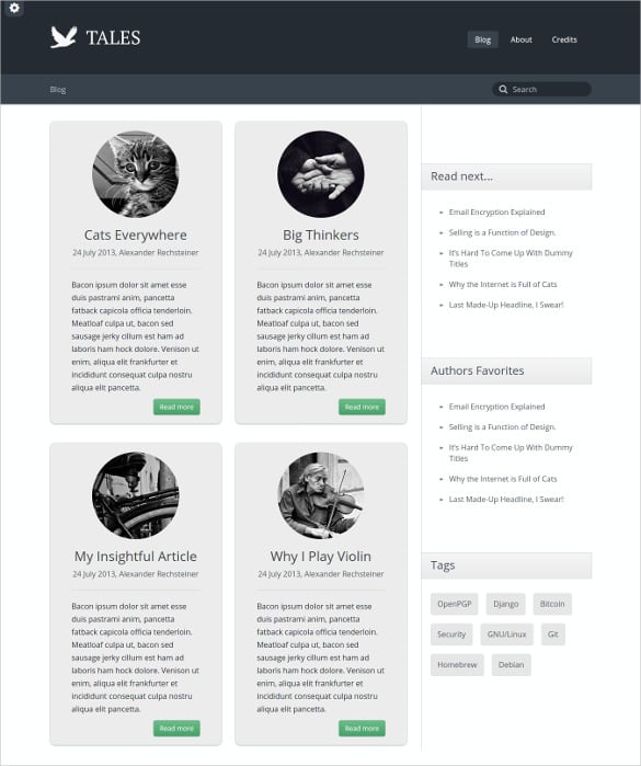 35+ Bootstrap Blog Themes & Templates Free & Premium Templates