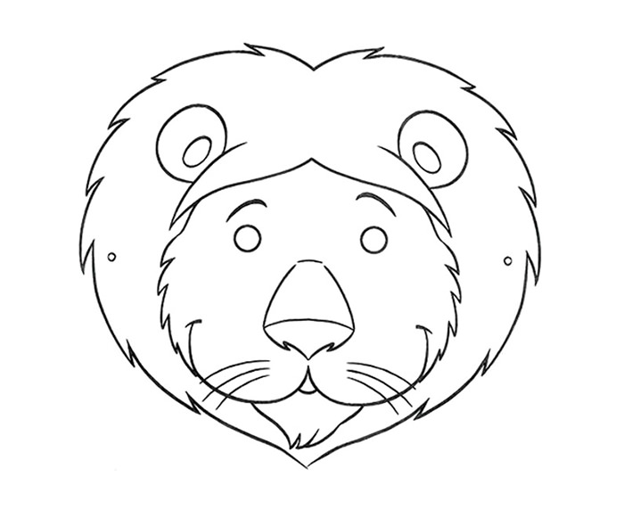 farm animal masks coloring pages