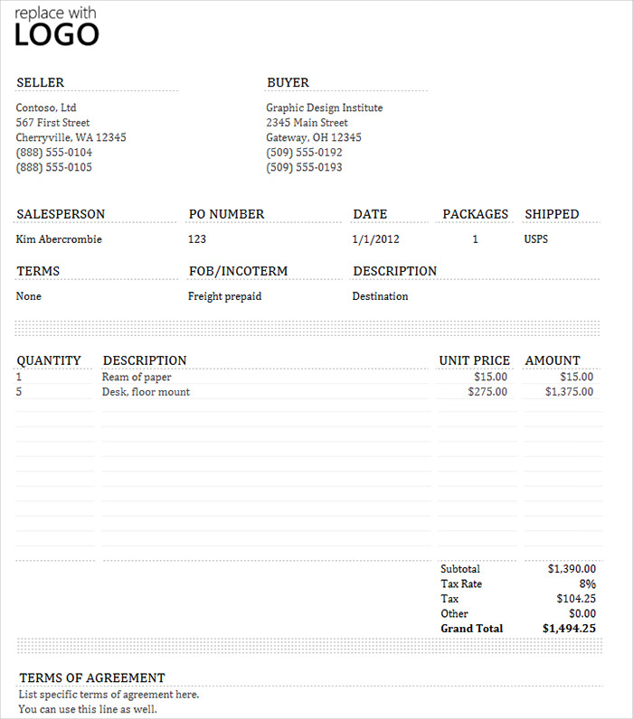 32+ Excel Invoice Templates - Word, AI, PSD, Google Docs, Apple Pages