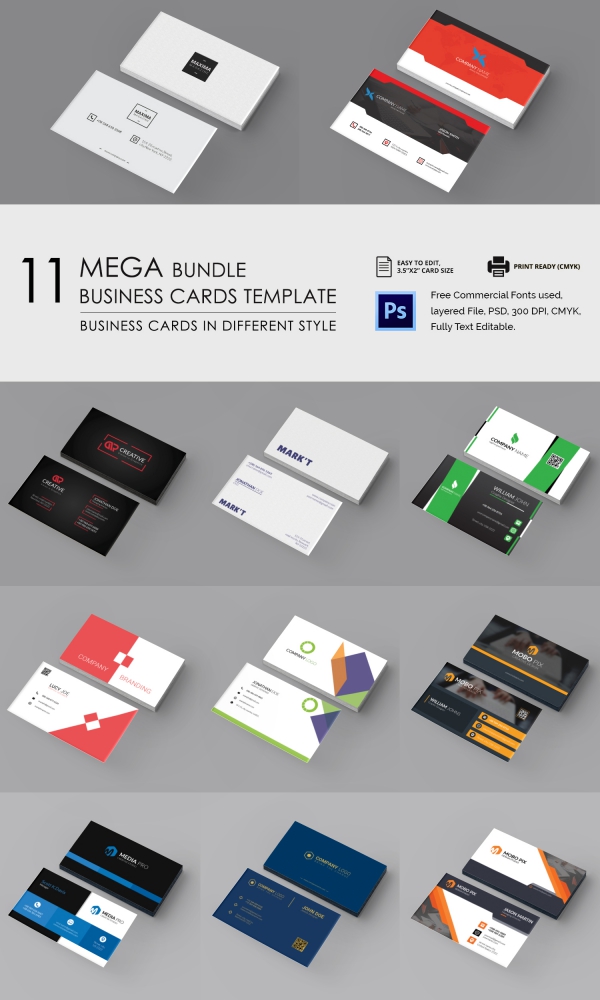business_cards bundle mockup
