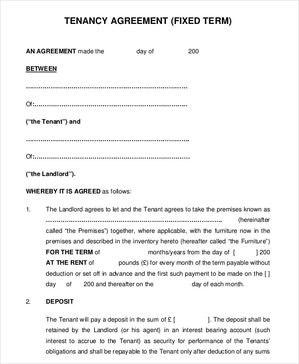 pdf format month to month tenancy agreement free download