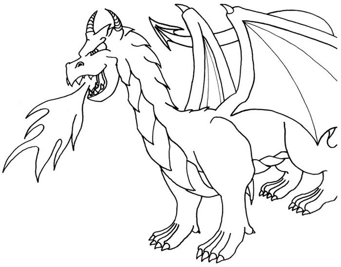 Printable Dragon Template