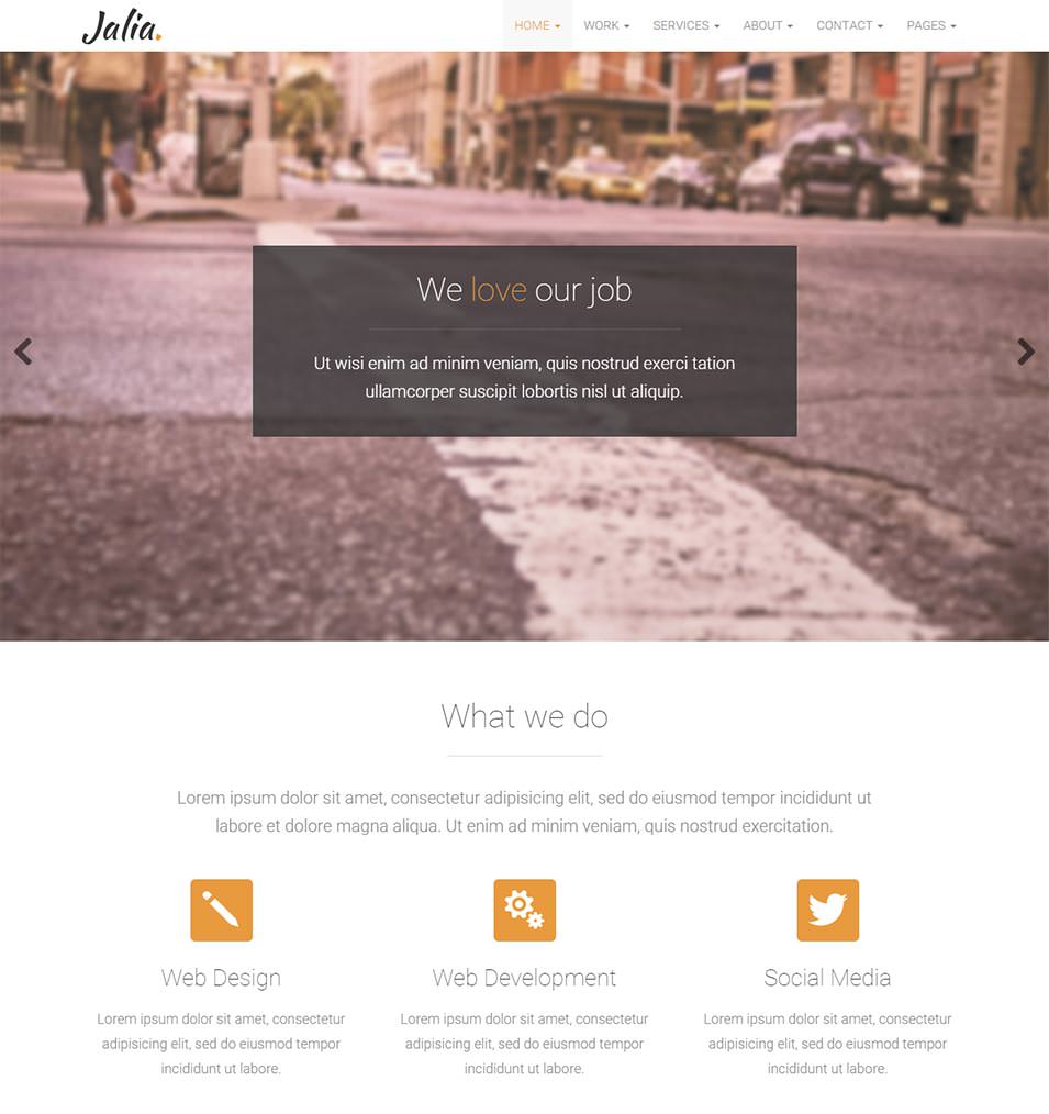 a big business template made with bootstrap