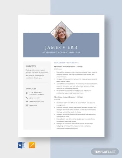 advertising-account-director-resume-template
