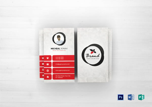 agency business card template
