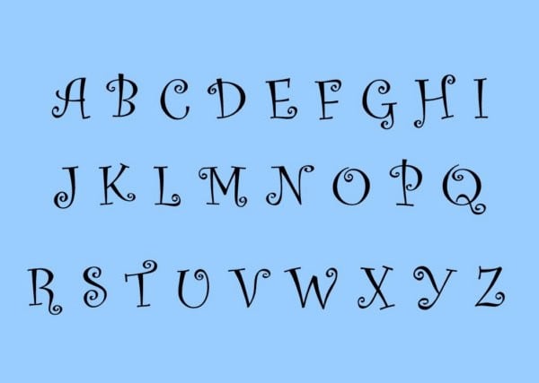 alphabet stencil set