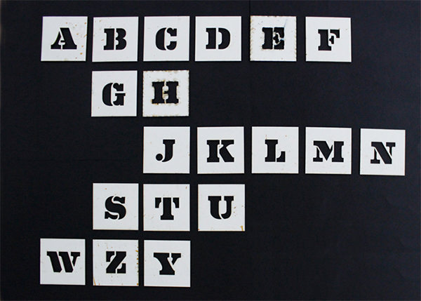 alphabet stencil