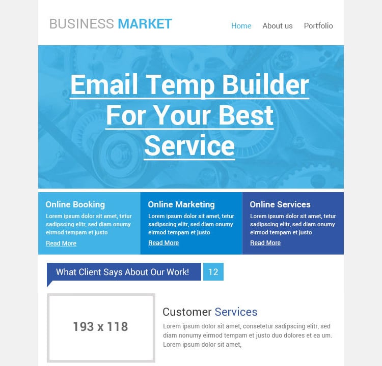 creative business email template