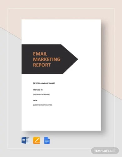 email marketing report template