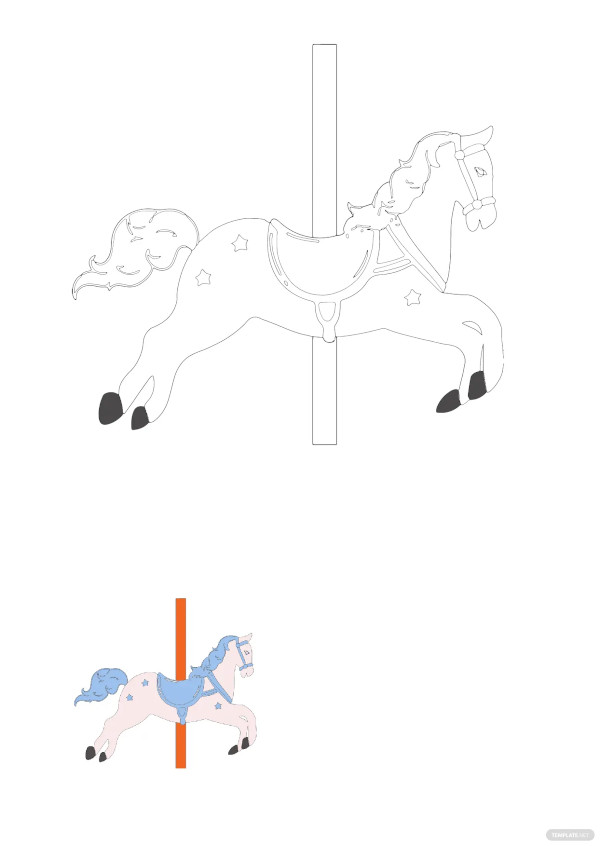 Horse Template - Animal Templates