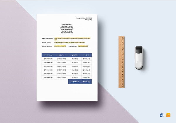 41 payment receipt templates doc pdf free premium templates