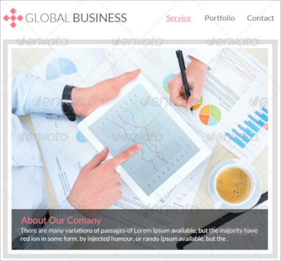 global business email template