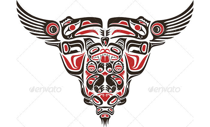 haida style tattoo design