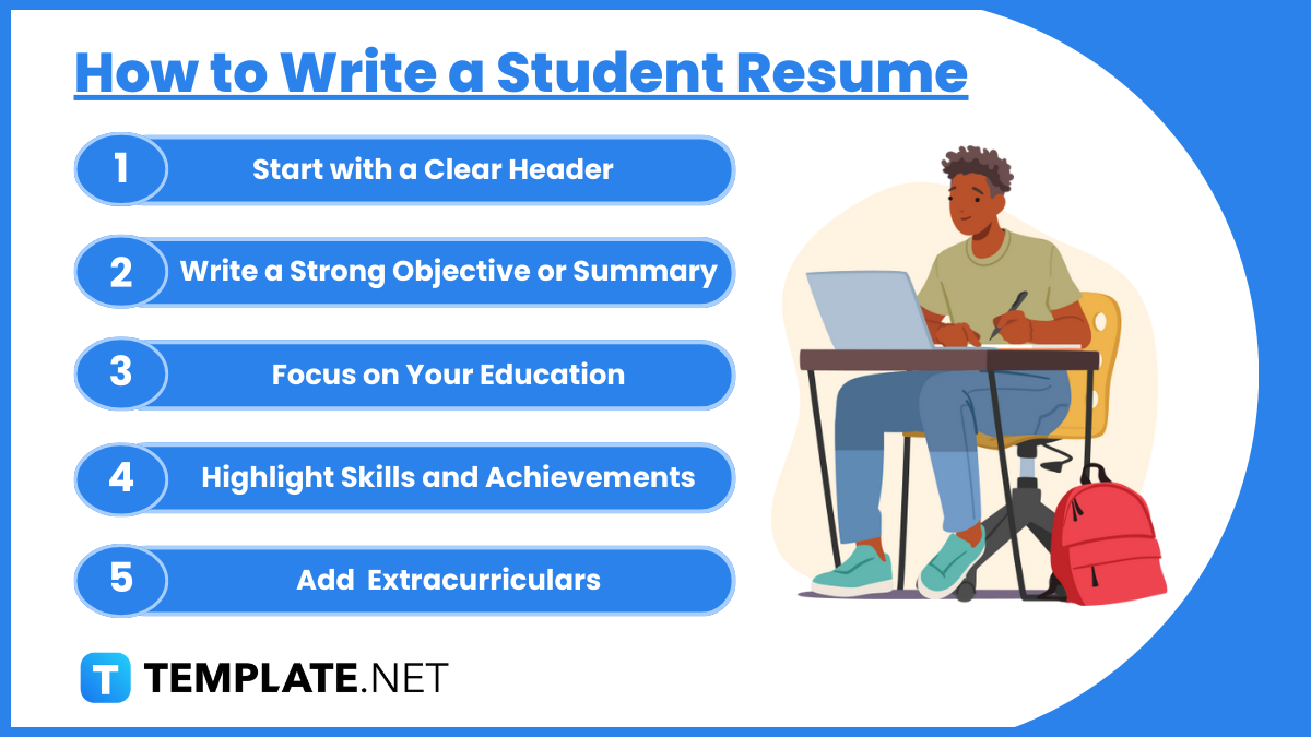 how to write a student resume