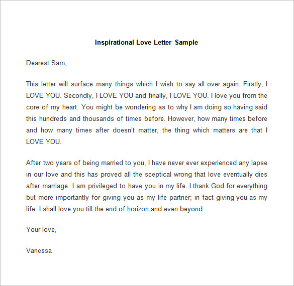 56+ Love Letter Templates - PDF, DOC