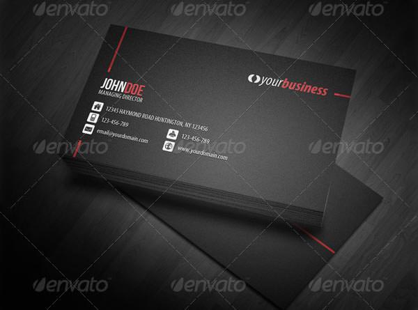 line corporate business card