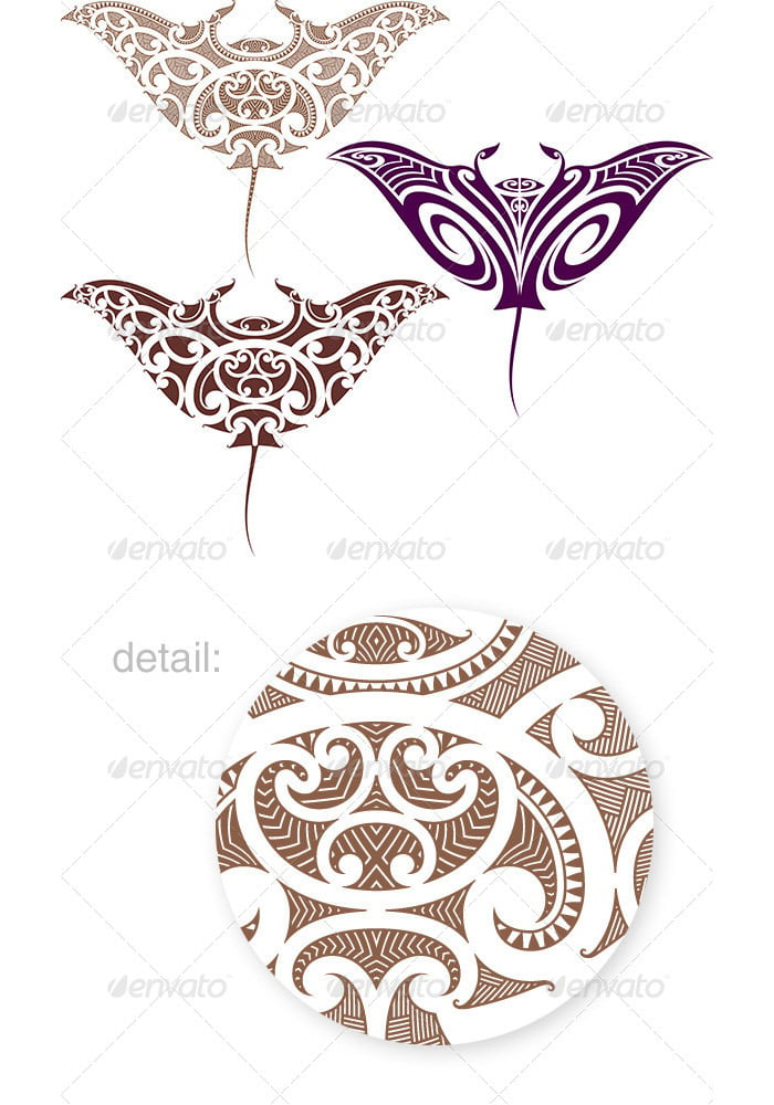 maori manta tattoo design