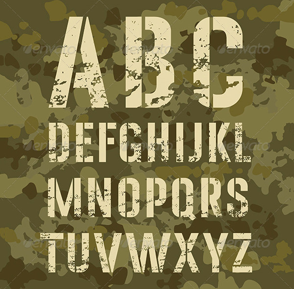 Alphabet Stencils Free Premium Templates