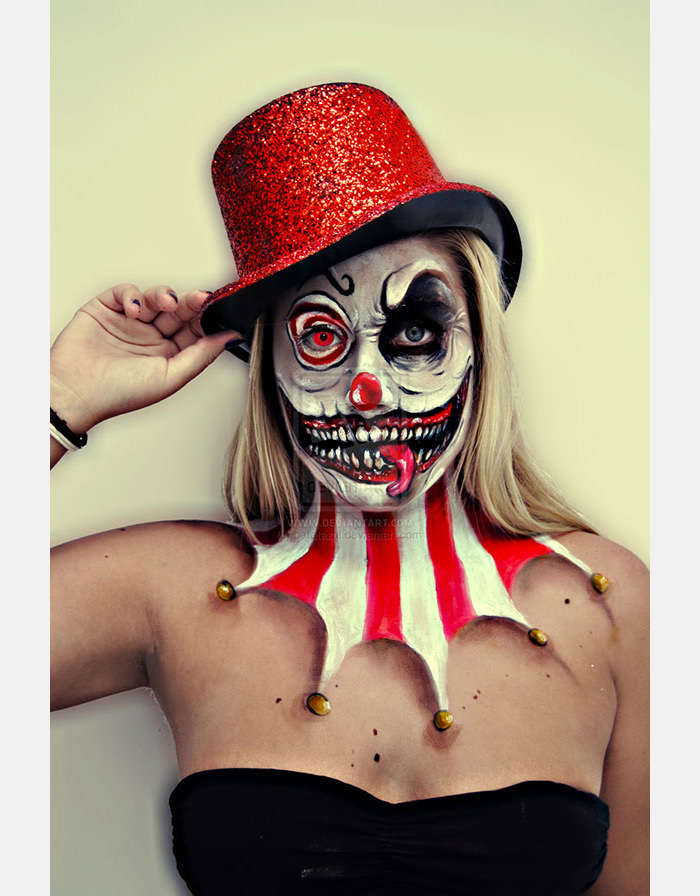 20+ Best Clown Makeup Ideas for Halloween  Creepy clown makeup, Clown  makeup, Cool halloween makeup