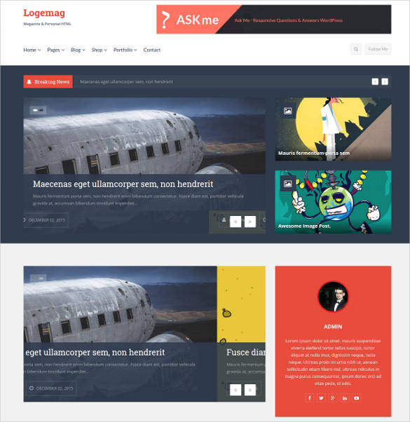 35+ Bootstrap Blog Themes & Templates | Free & Premium Templates
