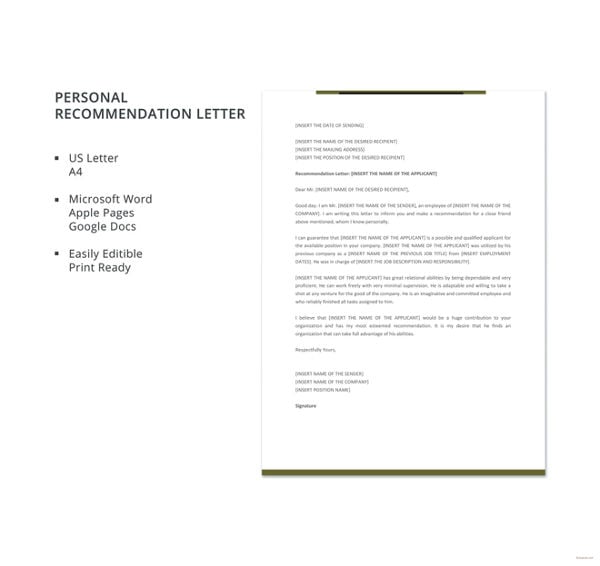 personal-recommendation-letter-template