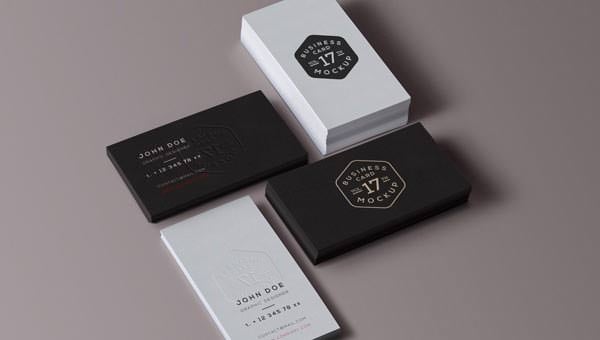 simple business card psd template free