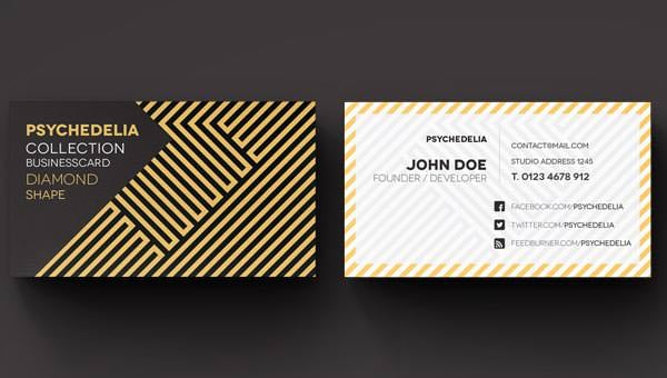 psychedelia business card template