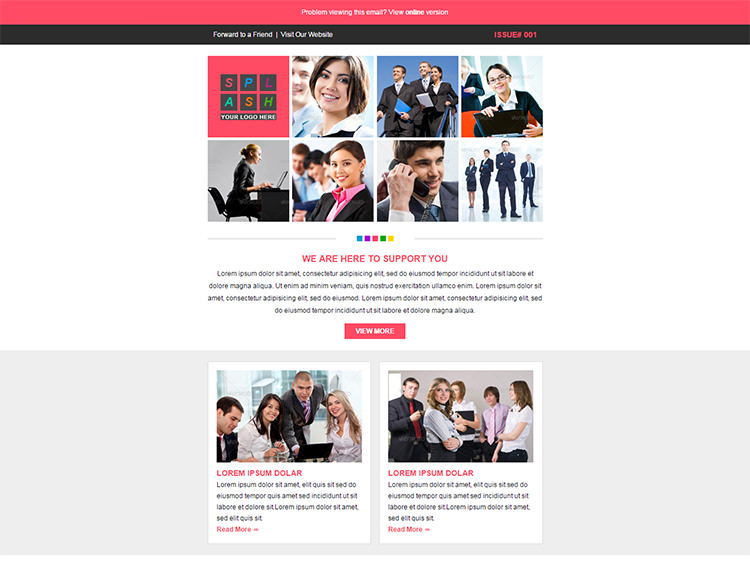 responsive business email newsletter