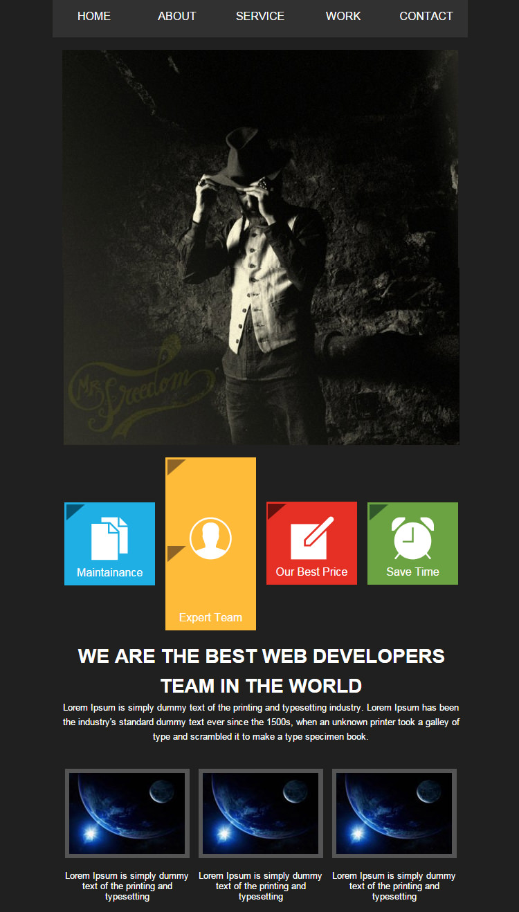 responsive business email template