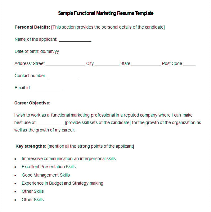 sample-functional-marketing-resume-template-free-download