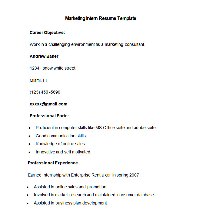 Media Resume Template – 31+ Free Samples, Examples, Format Download!