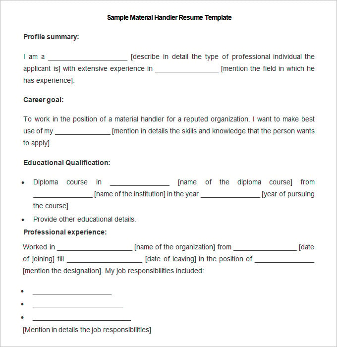 sample-material-handler-resume-template1