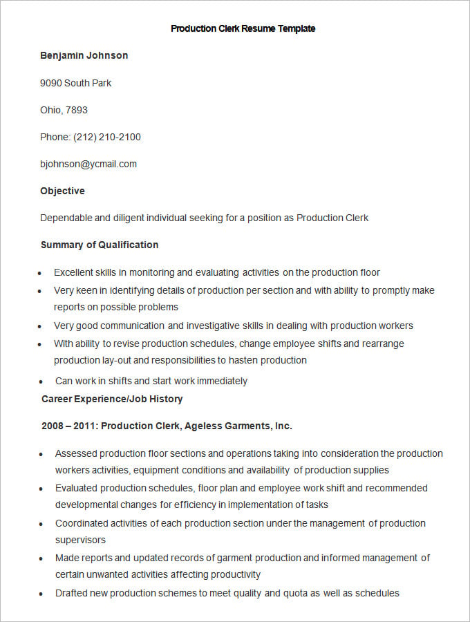 sample-production-clerk-resume-template1