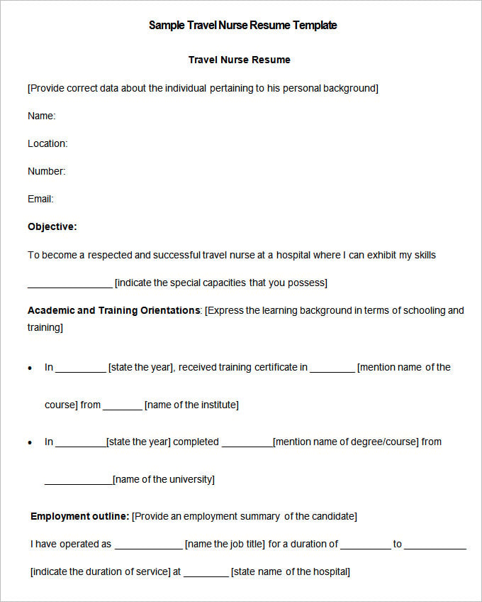 Nursing Resume Template 10 Free Samples Examples Format Download Free Premium Templates