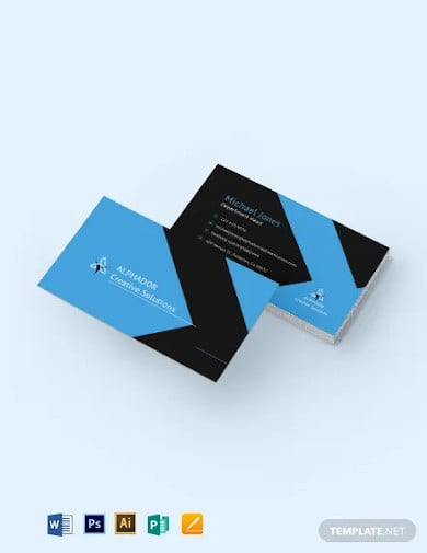 simple corporate business card template
