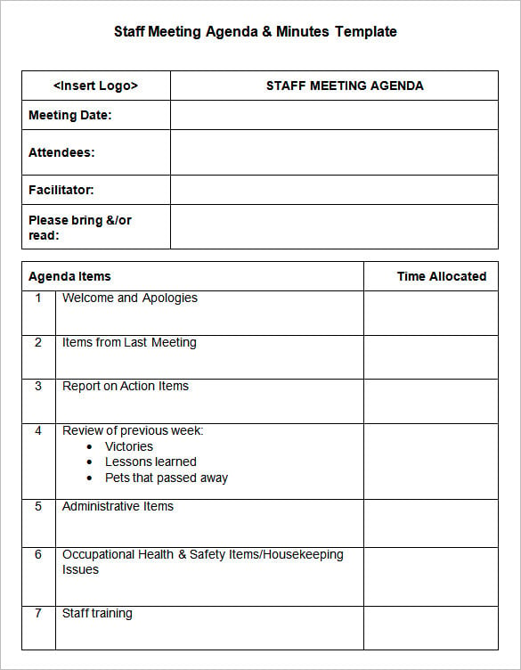 Meeting Notes Template With Action Items