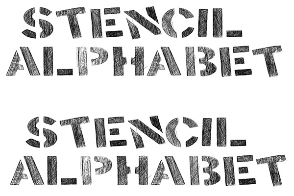 alphabet stencils free premium templates