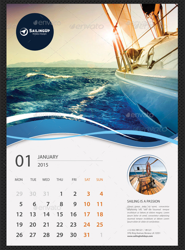 25 Best 2016 Calendar Templates To Print Free Premium Templates