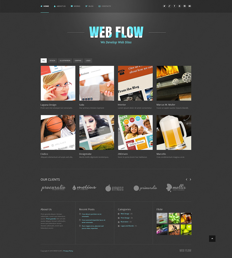 20  Best Web Design WordPress Templates Themes Free Premium Templates