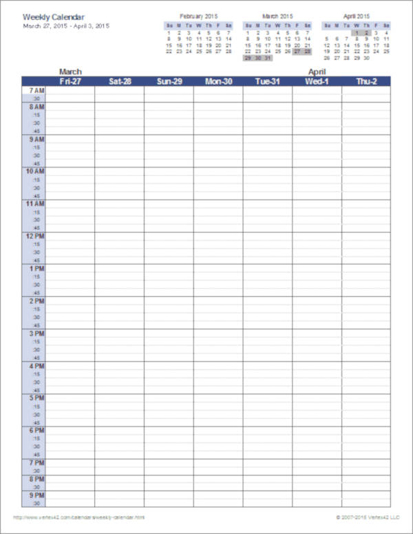 Printable Calendar Template Word 2022