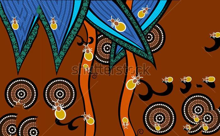 aboriginal style of dot painting