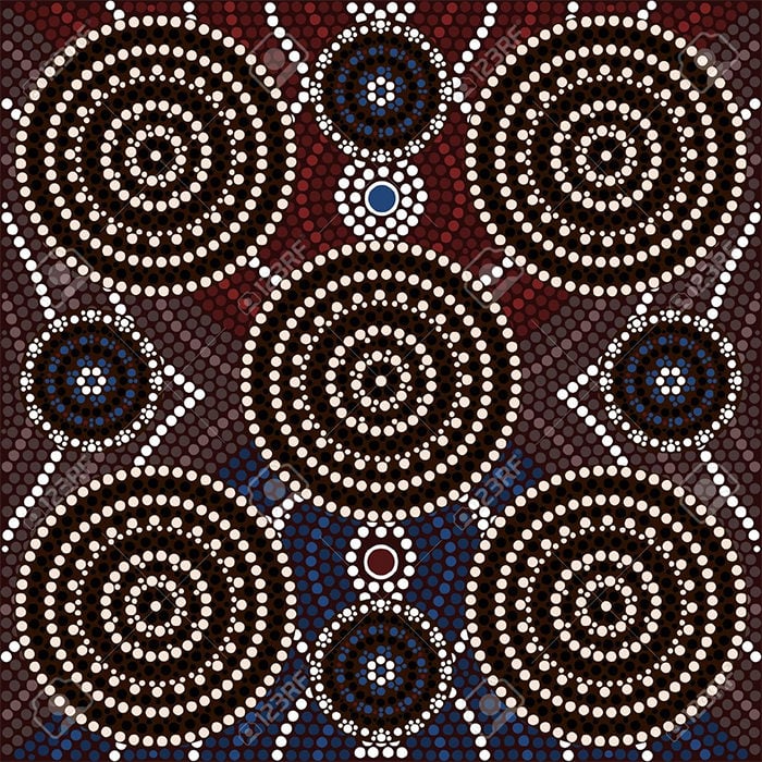 aboriginal style of dot painting