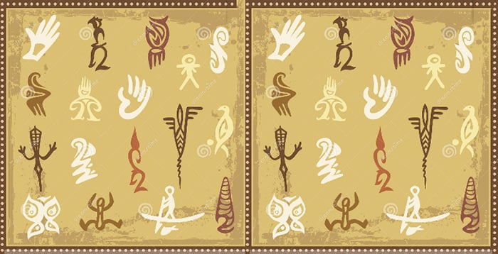 australian aboriginal petroglyph ornaments